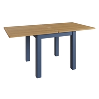 Navy & Oak Extendable Dining Table - Pegasus