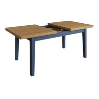 Navy & Oak Extendable Dining Table - Pegasus