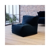 Navy Blue Bean Bag Chair in Velvet- Harlo