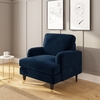 Navy Blue Velvet Armchair - Payton
