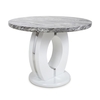 Neptune Round Marble Effect Top Dining Table