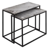 Nest of 2 Silver Side Tables - Farrah