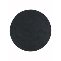 Nico Indoor/Outdoor Charcoal Grey Round Rug - 200x200cm