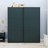 Norvik 2 Door Sliding Wardrobe in Anthracite - Harmony