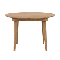 Round Extendable Oak Dining Table - Seats 4 - Marny