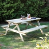 Rowlinson 6ft Wooden Garden Picnic Bench