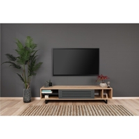 Safir Oak and Dark Grey TV Stand