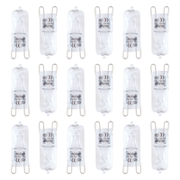 18 Pack of 18 Watt G9 Eco Halogen Light Bulbs,  Clear
