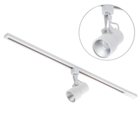 1m Track Kit with 1 Marne Head and Integrated LED - White
