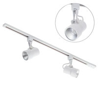 1m Track Kit with 2 Marne Heads and Integrated LED - White