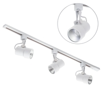 1m Track Kit with 3 Marne Heads and Integrated LED - White