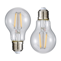 2 Pack of 6W LED Vintage Style ES E27 Classic Light Bulb,  Natural White