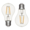 2 Pack of 6W LED Vintage Style ES E27 Classic Light Bulb,  Warm White