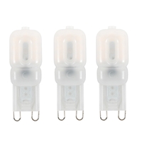 3 Pack of 2 Watt G9 LED Capsule Lamps 4000K,  Cool White