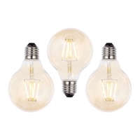 3 Pack of 4W LED ES E27 Vintage Filament Globe Bulb,  Tinted
