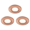 3 Pack of Ruva Fire Rated LED IP65 Downlight,  Antique Copper