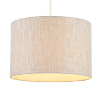 30cm Metallic Linen Easyfit Shade,  Natural