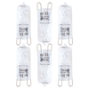 6 Pack of 18 Watt G9 Eco Halogen Light Bulbs,  Clear