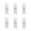 6 Pack of 2.5 Watt G9 LED Capsule Lamps 4000K,  Cool White
