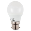 6W LED BC B22 Golf Ball Light Bulb,  Cool White