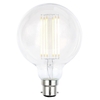6W LED BC B22 Vintage Filament Large Globe Bulb,  Clear