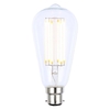 6W LED BC B22 Vintage Filament Teardrop Bulb,  Clear