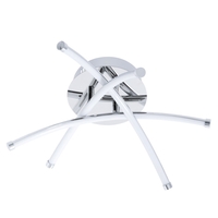Aalto Cross Arms LED Flush Ceiling Light,  Chrome