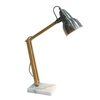 Aaron Marble Task Lamp,  Grey