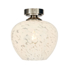 Agnes Flakestone Semi Flush Ceiling Light,  Nickel