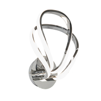 Alvar Overlapped Petals LED Wall Light,  Chrome