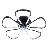 Alvar Petals LED Flush Ceiling Light,  Satin Black