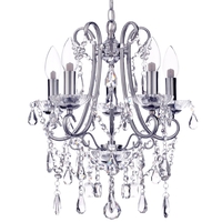 Annalee 5 Light Small Chandelier,  Chrome