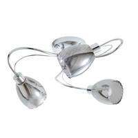 Arya Tangle Bathroom Flush Ceiling Light,  Chrome