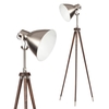 Aston Shaded Floor Lamp,  Satin Nickel
