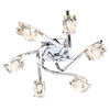 Bella 6 Light Flush Ceiling Light,  Chrome