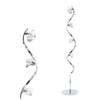 Bella Wavy Floor Lamp,  Chrome