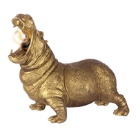Bernard Hippo Table Lamp,  Matte Gold
