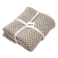 Black & Ecru Infinity Throw