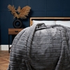 Boa Throw,  Grey