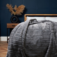 Boa Throw,  Grey
