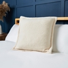 Boucle Cushion with Flange Edge,  Cream