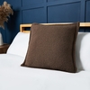 Boucle Cushion with Flange Edge,  Mushroom