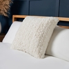 Boucle Faux Fur Cushion,  Cream