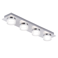 Brooke LED Bathroom Ceiling Spotlight Bar,  Chrome