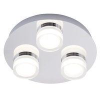 Brooke LED Bathroom Ceiling Spotlight Plate,  Chrome
