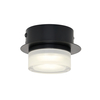 Brooke LED Bathroom Dual Mount Ceiling Light,  Matte Black