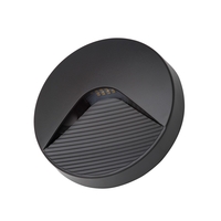 Burray LED Round Surface Brick Wall Light,  Anthracite