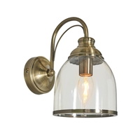 Cadence Wall Light,  Antique Brass