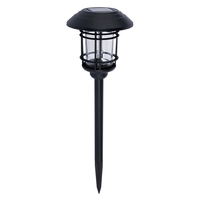 Caelum LED Outdoor Solar Spike Light,  Black
