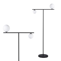 Calder Balance Floor Lamp,  Satin Black